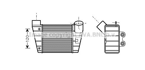 AVA QUALITY COOLING tarpinis suslėgto oro aušintuvas, kompresorius AI4283